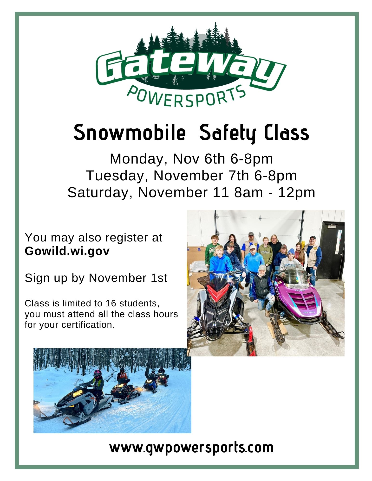 Snowmobile Saftey Class Baraboo